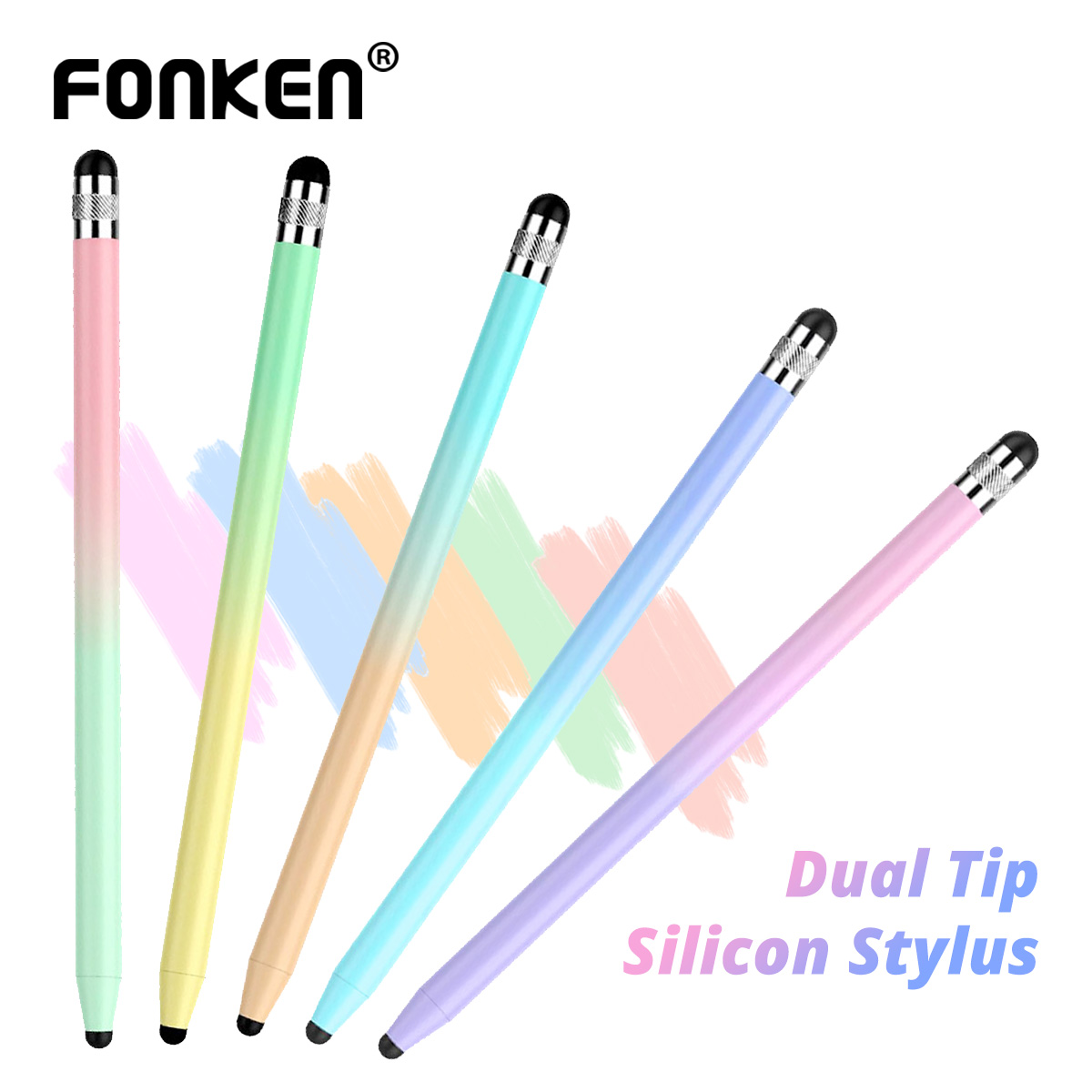 Tablet Accessories Kids - Evrensel 2'si 1 Arada Dokunmatik Kalem,