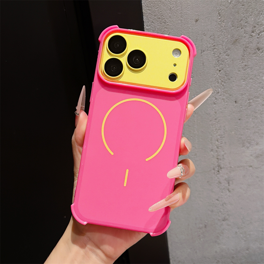 Apple Iphone 15 Pro Max - Kontrast Renkli Zırh Telefon Kılıfı iPhone
