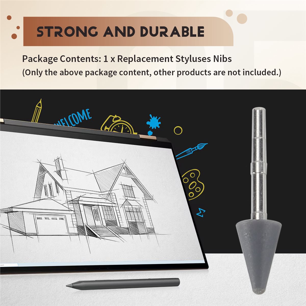 Stylus Replacement Tip - HP Şarj Edilebilir MPP 2.0 Tilt