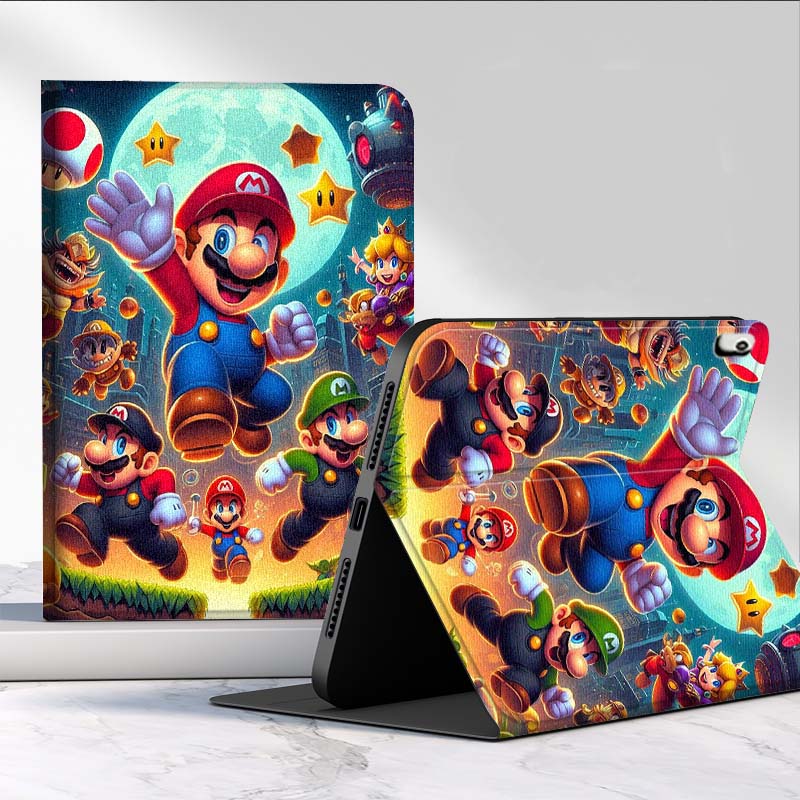 Samsung Tablet S9 Accessories - Karikatür M-Marios Sanatı Samsung Galaxy Tab