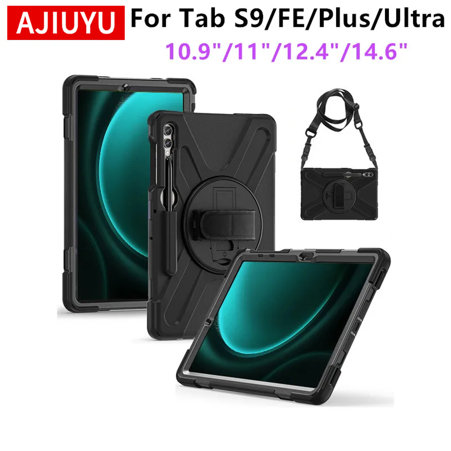 Samsung Tablet S9 Accessories - Ağır Darbeye Dayanıklı Kılıf Samsung Galaxy