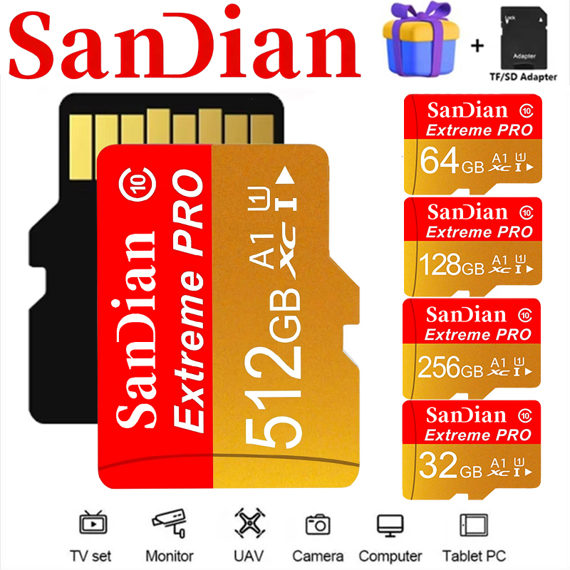Microsd Card Tablet - 512GB 128GB 64GB Hızlı Bellek Kartı