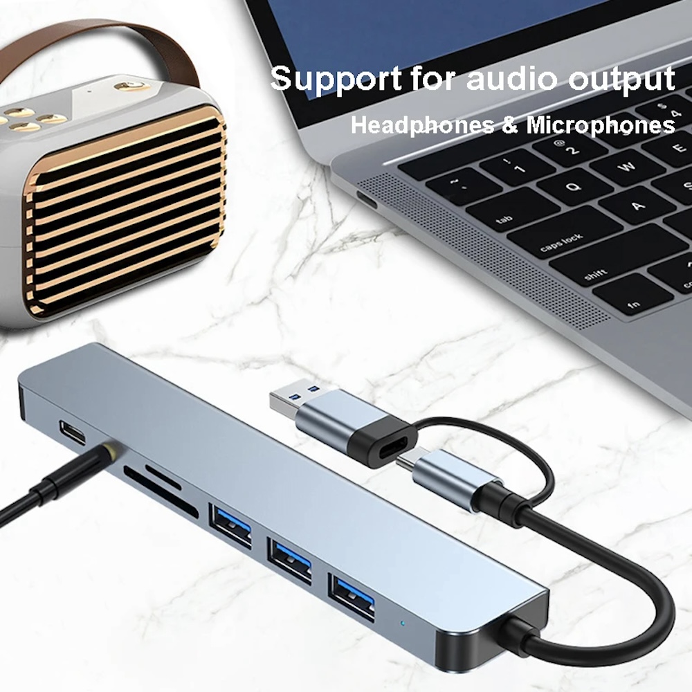 8'i 2 arada USB-C ve USB-A Hub - Microsd Card Tablet incelemesi ve fiyatı