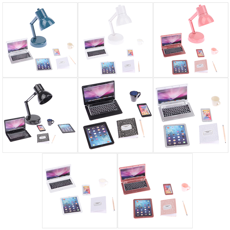 6/7 adet/takım 1:12 Dollhouse  - Tablet Accessories Kids incelemesi ve fiyatı